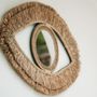 Mirrors - The Raffia Eye Mirror - Natural - M - BAZAR BIZAR LIVING