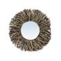 Mirrors - The Raffia Fringe Mirror - Natural Black - S - BAZAR BIZAR LIVING
