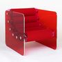 Armchairs - MW02| Armchair with red glass walls & red Runner scabbards - MW Exclusive - MOJOW