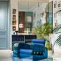 Armchairs - MW03| Armchair with blue glass walls & blue Soshagro scabbards - MW Exclusive - MOJOW