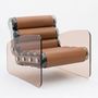 Lawn armchairs - MW03| PMMA bronze armchair with brown Soshagro scabbards - MW Exclusive - MOJOW