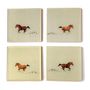 Gifts - COASTER SET — WILD HORSES - 204 HAUS CRAFTERS
