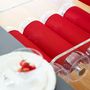 Chaises de jardin - MW04| Chaise parois en PMMA transparents & fourreaux Runner rouge - MW Exclusive - MOJOW