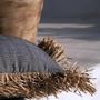 Cushions - The Cotton Bonita Cushion Cover - Natural Black - 40x40 - BAZAR BIZAR LIVING