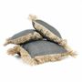 Cushions - The Cotton Bonita Cushion Cover - Natural Black - 40x40 - BAZAR BIZAR LIVING
