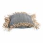 Cushions - The Cotton Bonita Cushion Cover - Natural Black - 40x40 - BAZAR BIZAR LIVING
