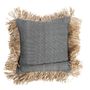 Cushions - The Cotton Bonita Cushion Cover - Natural Black - 40x40 - BAZAR BIZAR - COASTAL LIVING