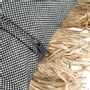 Cushions - The Cotton Bonita Cushion Cover - Natural Black - 40x40 - BAZAR BIZAR LIVING