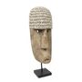 Decorative objects - The Cowrie Mask on Stand - Large - BAZAR BIZAR - COASTAL LIVING