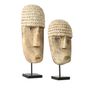 Decorative objects - The Cowrie Mask on Stand - Large - BAZAR BIZAR - COASTAL LIVING