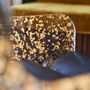 Chaises de jardin - MW04 Collection Couture| Chaise parois en PMMA incrustées de feuilles d'or & fourreaux Soshagro anthracites - MW Exclusive - MOJOW