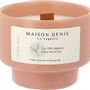 Objets de décoration - MAISON DENIS – L’élément FLORAL : Bougie Parfumée cire 100% végétale mèche bois. - DENIS & FILS