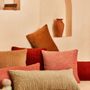 Fabric cushions - Velvet Kantha Handmade Lumbar Pillow -12x30 Inch - CASA AMAROSA