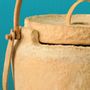 Decorative objects - Natural Clay Bucket Bamboo Bag - INDIGENOUS