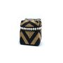 Caskets and boxes - The Beaded Basket Cowrie Diamond - Black Gold - S - BAZAR BIZAR LIVING