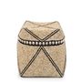 Coffrets et boîtes - Le Panier Beaded Jagged - Noir Naturel - L - BAZAR BIZAR LIVING