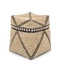 Coffrets et boîtes - Le Panier Beaded Jagged - Noir Naturel - L - BAZAR BIZAR LIVING