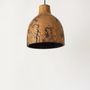 Plafonniers - Lampes suspendues en bois décorées avec du bois fractal - WOODENDREAMS
