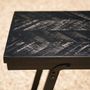 Console table - The Herringbone High Table - Black - 140cm - BAZAR BIZAR - COASTAL LIVING