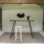 Desks - The Herringbone High Table - Natural - 140cm - BAZAR BIZAR LIVING