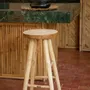Stools - The Kedut Bar Stool - Natural - BAZAR BIZAR LIVING
