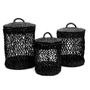 Laundry baskets - The Laundry Basket - Black - L - BAZAR BIZAR - COASTAL LIVING
