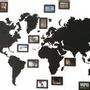 Other wall decoration - Wooden Wall Map Black Color - PROMIDESIGN