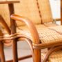 Lounge chairs - BAGATELLE woven rattan lounge chair - KOK MAISON