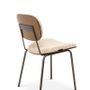 Chairs for hospitalities & contracts - Esco chair gunpowder - walnut - ARIANESKÉ