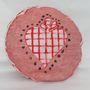 Fabric cushions - Round cushion\" COEUR ENFLAMME\ " - BACIO DEL MARINAIO