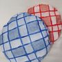 Fabric cushions - Round cushion\" COEUR ENFLAMME\ " - BACIO DEL MARINAIO