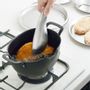 Saucepans  - Japanese black steel frying pot with a spout - Aikata/YOSHIKAWA collection - ABINGPLUS