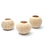 Candlesticks and candle holders - The Coconut Dot - Natural - BAZAR BIZAR LIVING