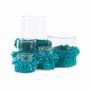 Candlesticks and candle holders - The Oh My Gee Candle Holder - Aqua - L - SET/2 - BAZAR BIZAR LIVING