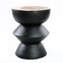 Tabourets - Le Tabouret Kulun - Noir Naturel - BAZAR BIZAR LIVING