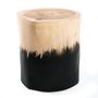 Tabourets - Le Tabouret Morocho - Noir Naturel - BAZAR BIZAR - COASTAL LIVING