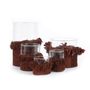Candlesticks and candle holders - The Oh My Gee Candle Holder - Burgundy Velvet - M - SET/4 - BAZAR BIZAR LIVING