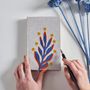 Stationery - COLOURFUL LEAF LINEN NOTEBOOK - ATELIER 99