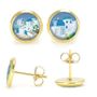 Jewelry - Gold surgical stainless steel earrings - Santorin - LES JOLIES D'EMILIE