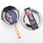 Saucepans  - 20 cm stainless steel saucepan, hammered with two spouts - Yukihira/YOSHIKAWA collection - ABINGPLUS