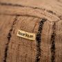Ottomans - The Oh My Gee Pouffe - Beige Black - BAZAR BIZAR LIVING