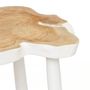 Tables basses - La Table D'appoint Organic - Blanc Naturel - BAZAR BIZAR - COASTAL LIVING