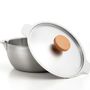 Saucepans  - 20 cm lid for saucepan, with two stainless steel spouts - Aikata/YOSHI - ABINGPLUS