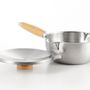 Saucepans  - 20 cm lid for saucepan, with two stainless steel spouts - Aikata/YOSHI - ABINGPLUS