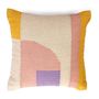 Comforters and pillows - Geo Shapes Handcrafted Throw Pillow, Earth - 18x18 inch - CASA AMAROSA