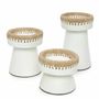 Candlesticks and candle holders - The Pretty Candle Holder - White Natural - L - BAZAR BIZAR LIVING