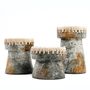 Bougeoirs et photophores  - Le Bougeoir Pretty - Gris Antique - L - BAZAR BIZAR LIVING