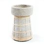 Candlesticks and candle holders - The Serene Candle Holder - Concrete Natural - L - BAZAR BIZAR - COASTAL LIVING