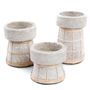 Candlesticks and candle holders - The Serene Candle Holder - Concrete Natural - L - BAZAR BIZAR - COASTAL LIVING