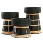 Bougeoirs et photophores  - Le Bougeoir Serene - Noir Naturel - L - BAZAR BIZAR - COASTAL LIVING